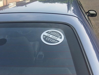 en dan ook maar een stikker gekocht om de politie gerust te stellen