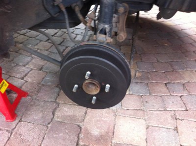 Opnieuw gespoten trommelremmen